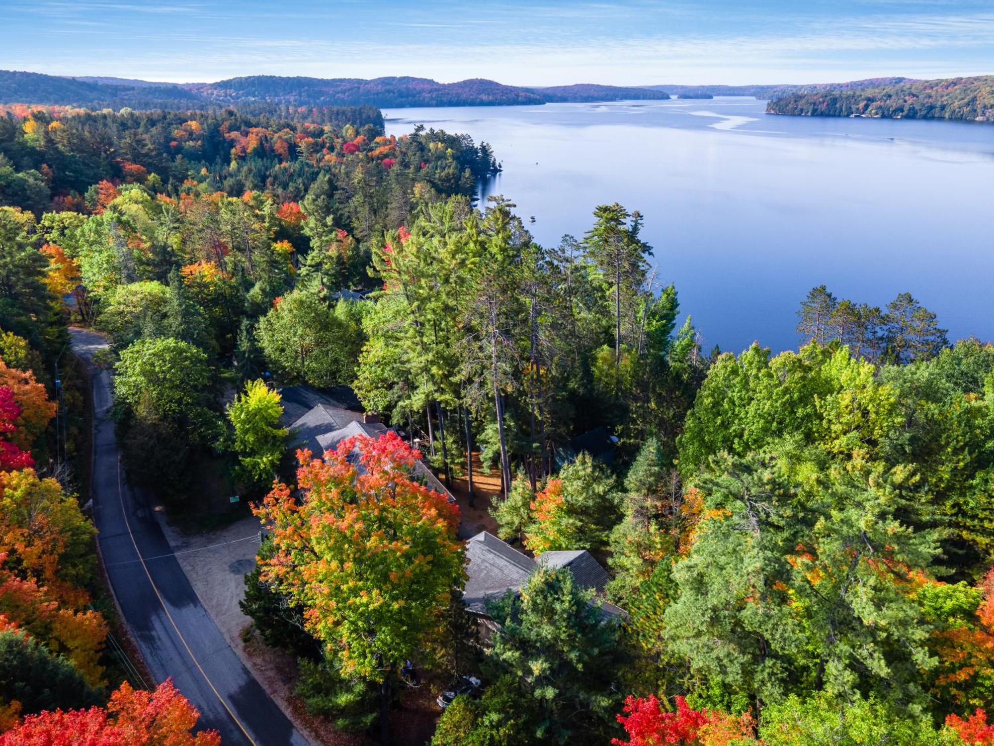 Muskoka Waterfront Retreat Villa Dwight Luaran gambar